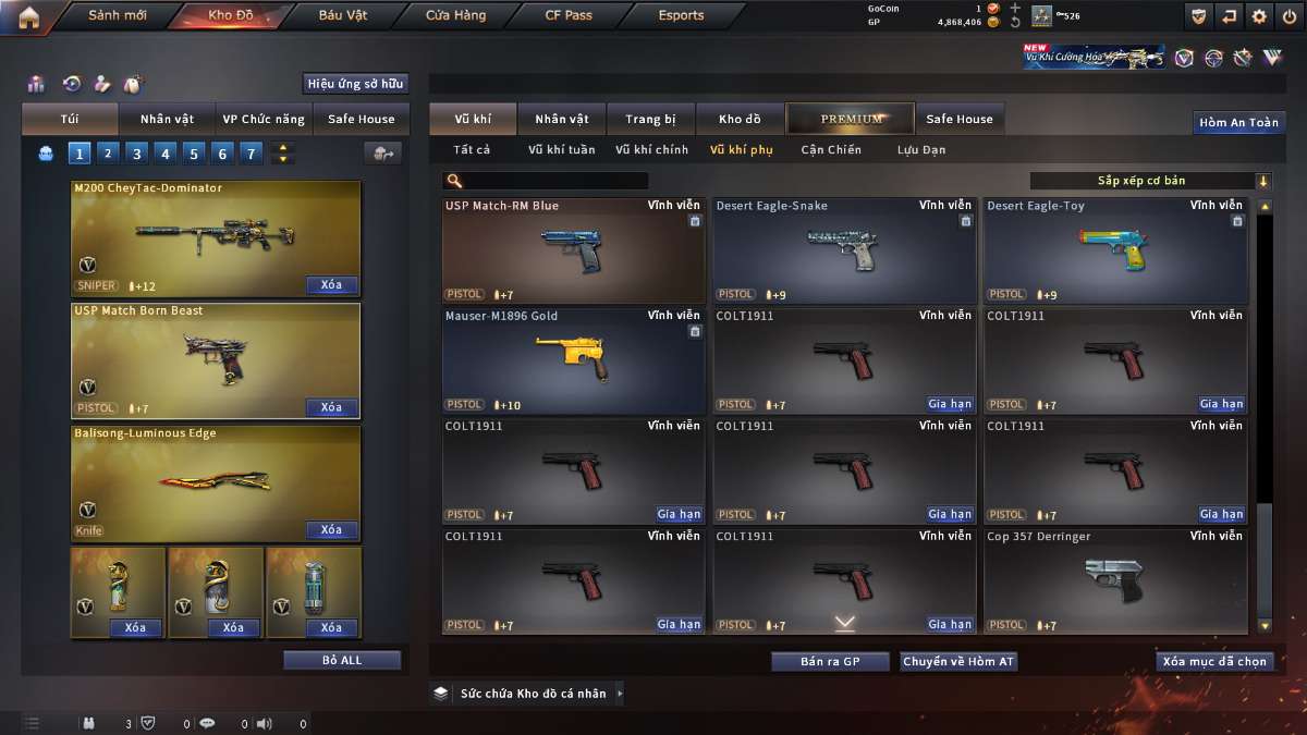 shop acc cf uy tin gia re